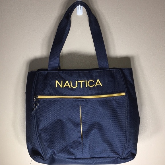 Nautica tote bag medium/large in size medium summer beach bag towel bag computer - Picture 4 of 10